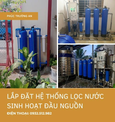 lắp đặt hệ thống lọc nước sinh hoạt đầu nguồn
